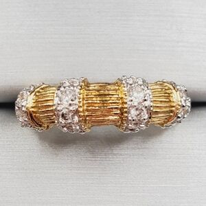 Gold and Silver Women's Ring